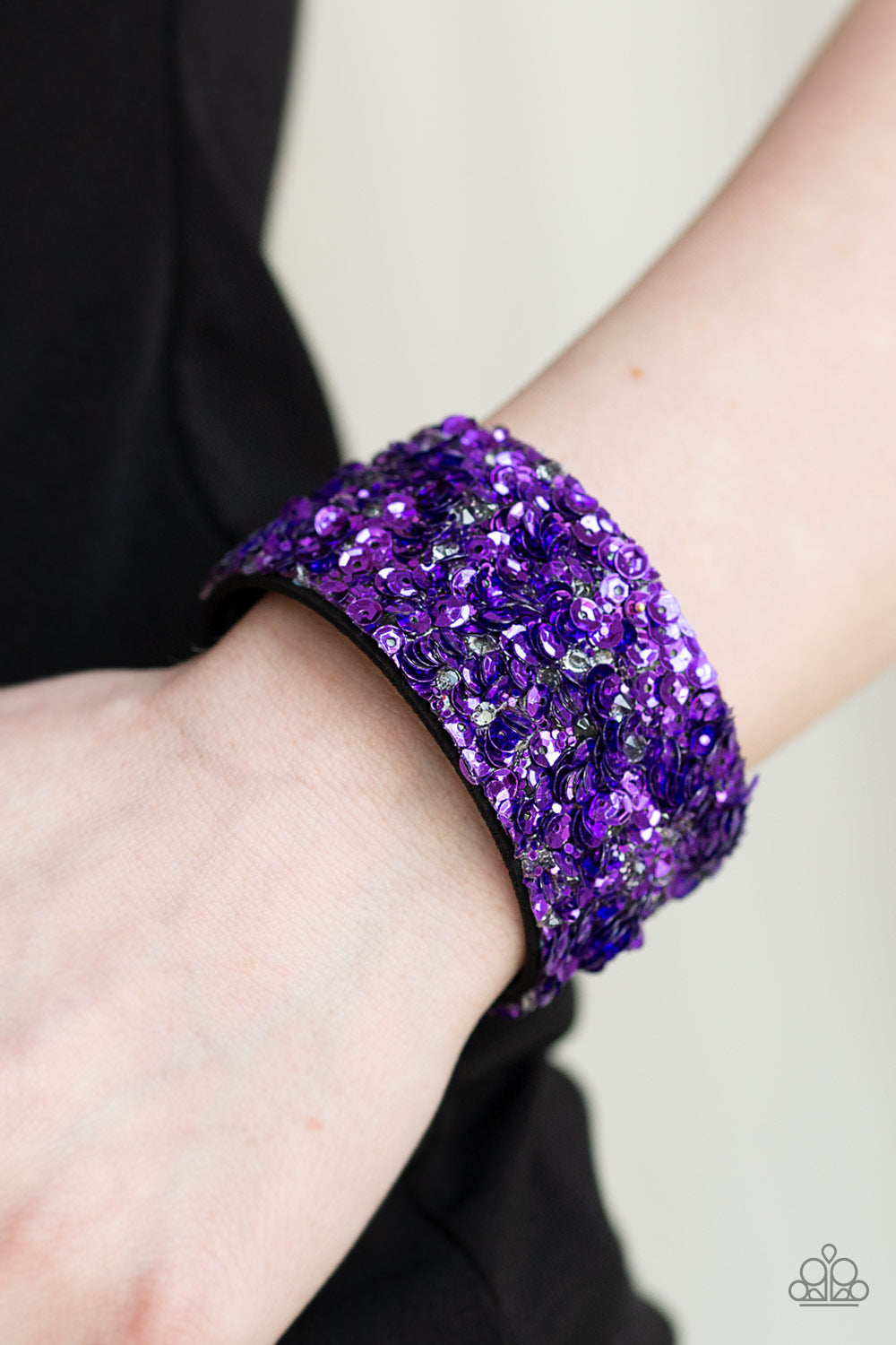 Paparazzi Starry Sequins - Purple Bracelet