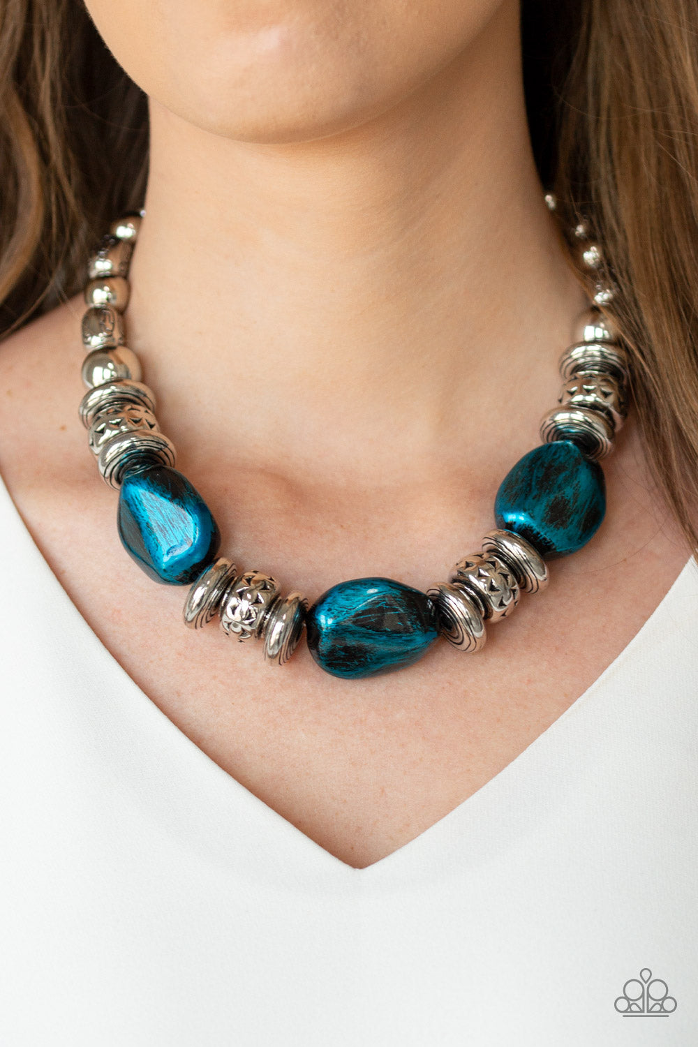 Paparazzi Colorfully Confident - Blue Necklace