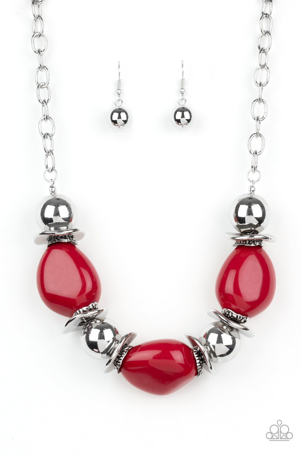 Paparazzi Vivid Vibes - Red Necklace