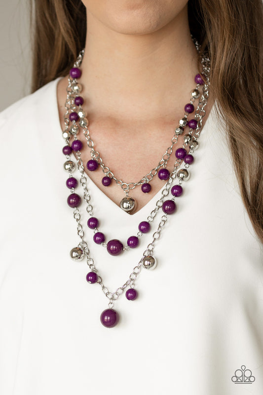 Paparazzi The Partygoer - Purple Necklace