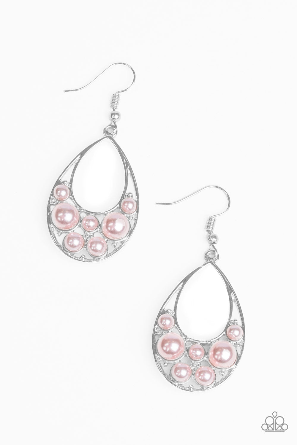 Paparazzi Pearl Pop - Pink Earring