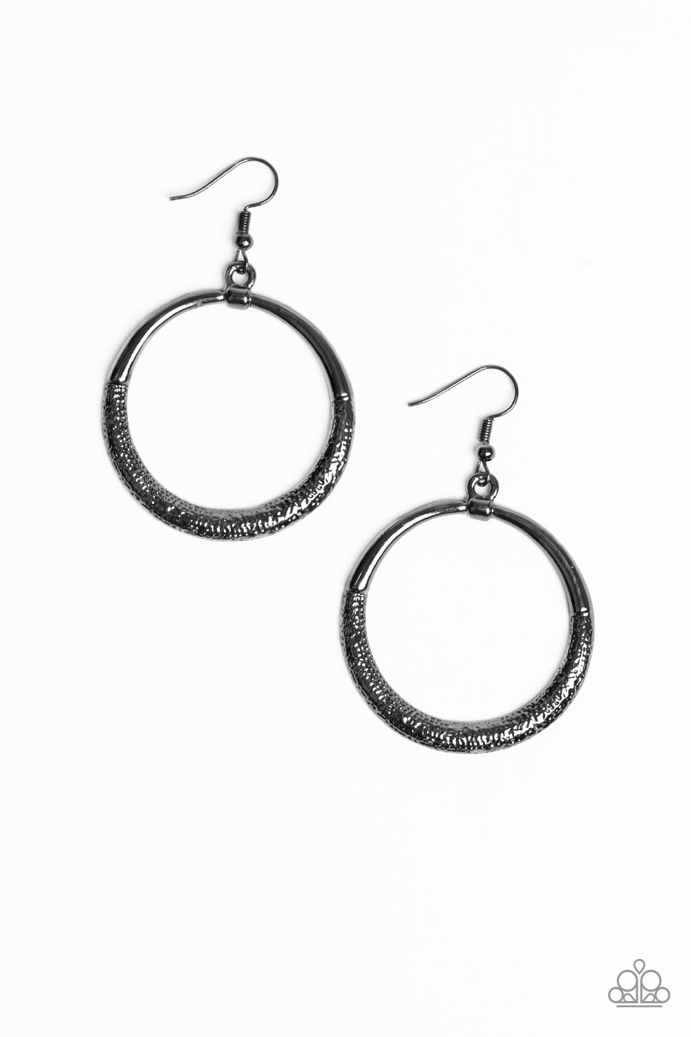 Paparazzi Modern Shimmer - Black Earring