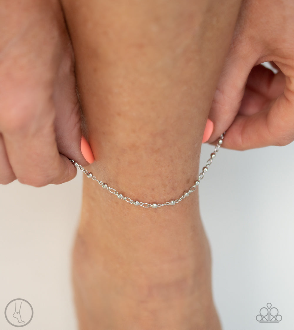 Paparazzi Shore Shimmer - Silver Ankle Bracelet