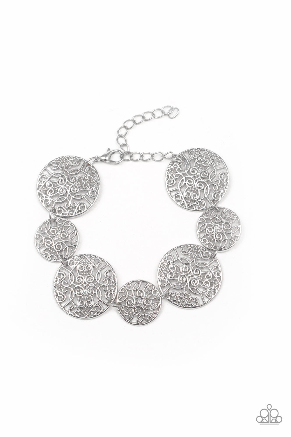 Paparazzi Modestly Malibu - Silver Bracelet