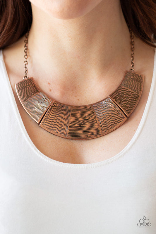 Paparazzi More Roar - Copper Necklace