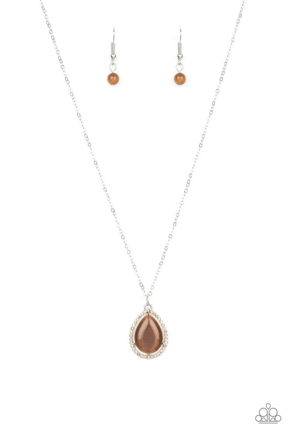 Paparazzi In GLOW Spirits - Brown Necklace