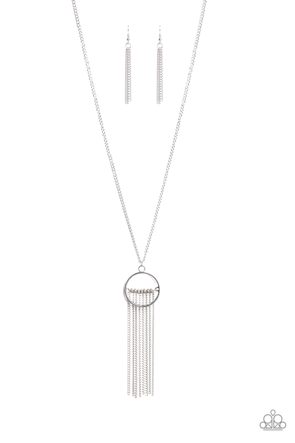 Paparazzi Terra Tassel - Silver Necklace