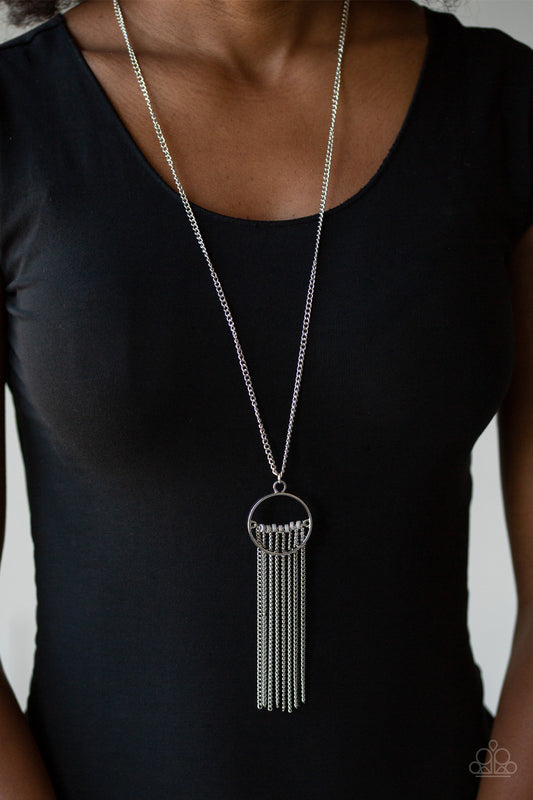 Paparazzi Terra Tassel - Silver Necklace