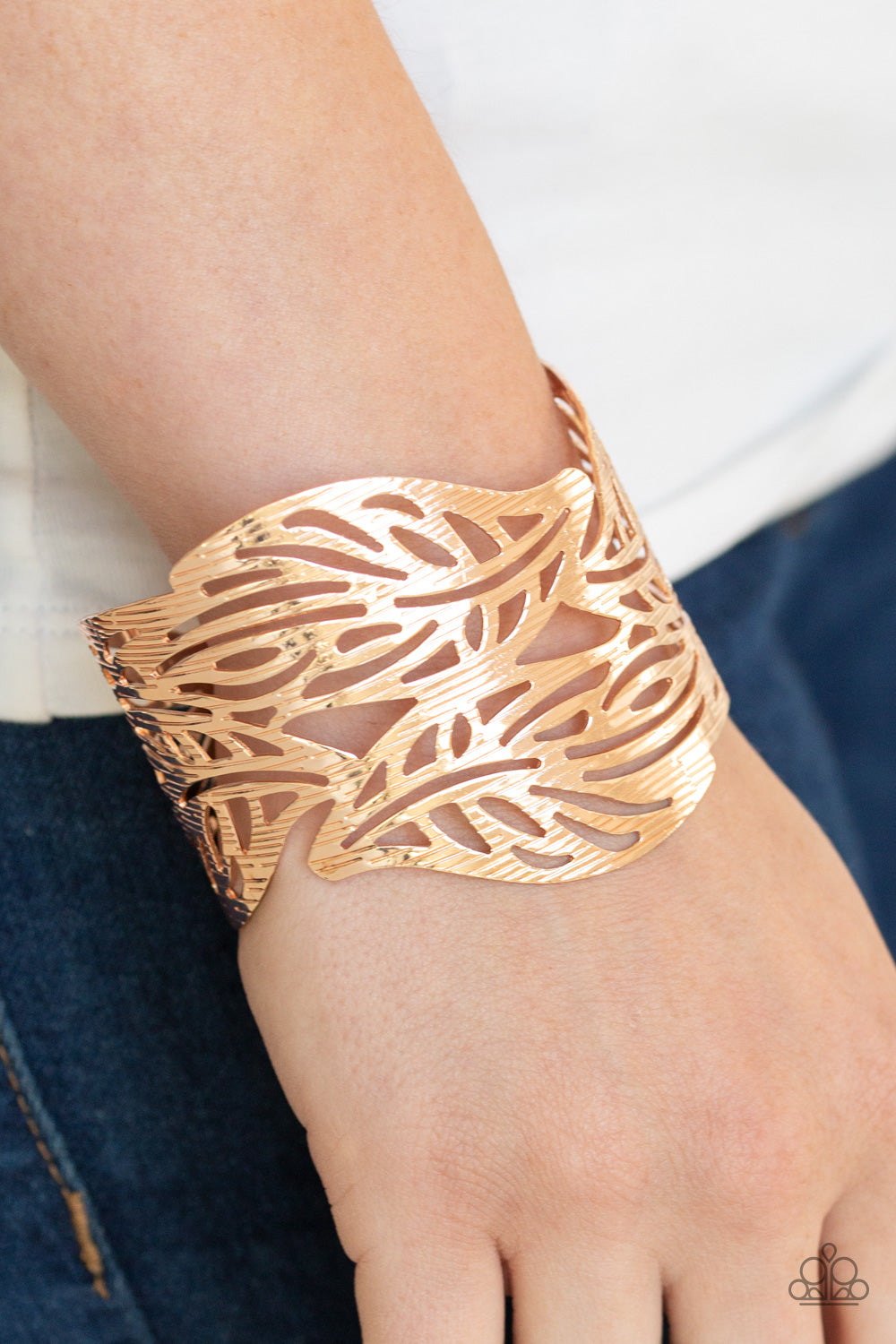 Paparazzi Leafy Lei - Rose Gold Bracelet