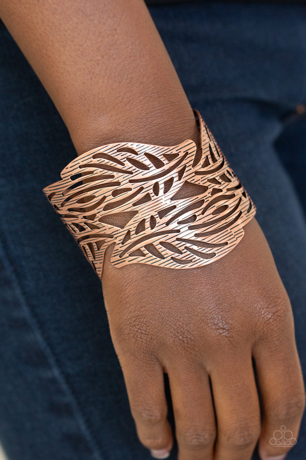 Paparazzi Leafy Lei - Copper Bracelet