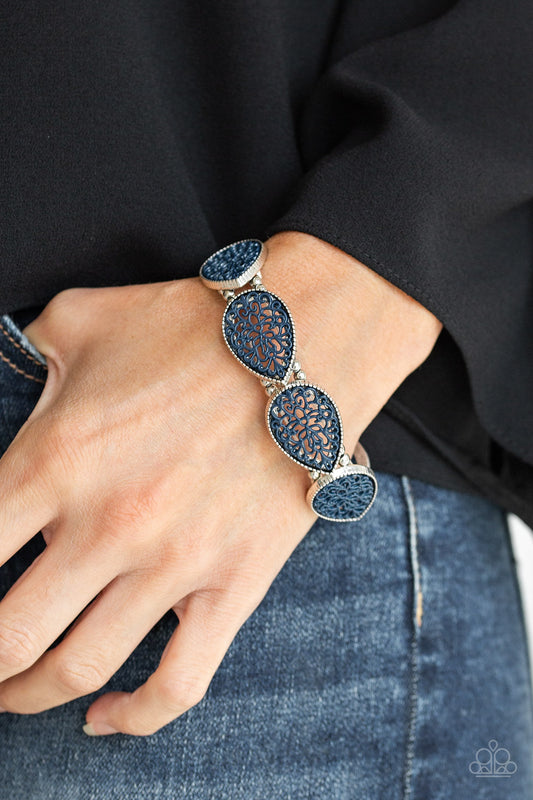 Paparazzi Heirloom Hunter - Blue Bracelet