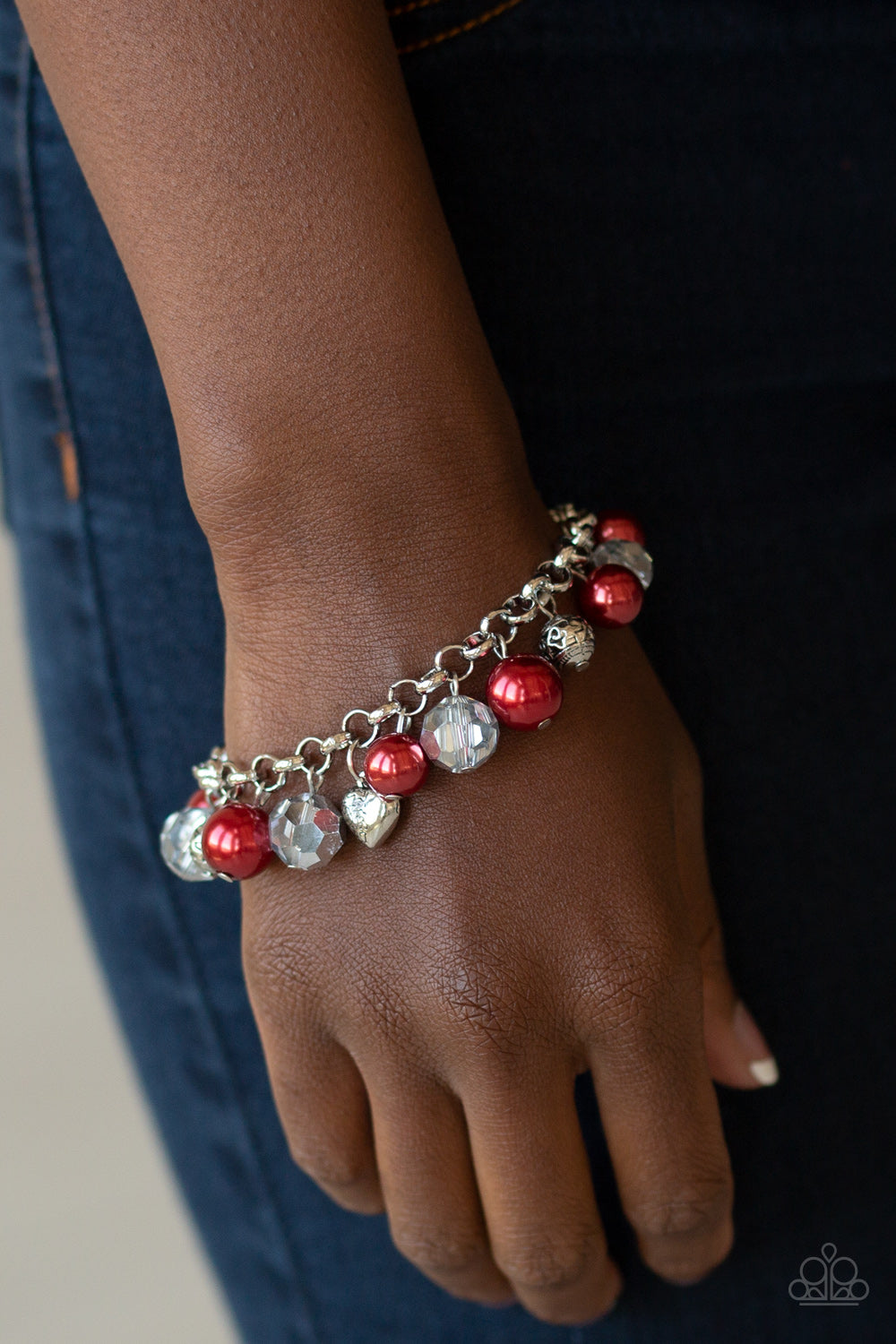 Paparazzi Cupid Couture - Red Bracelet