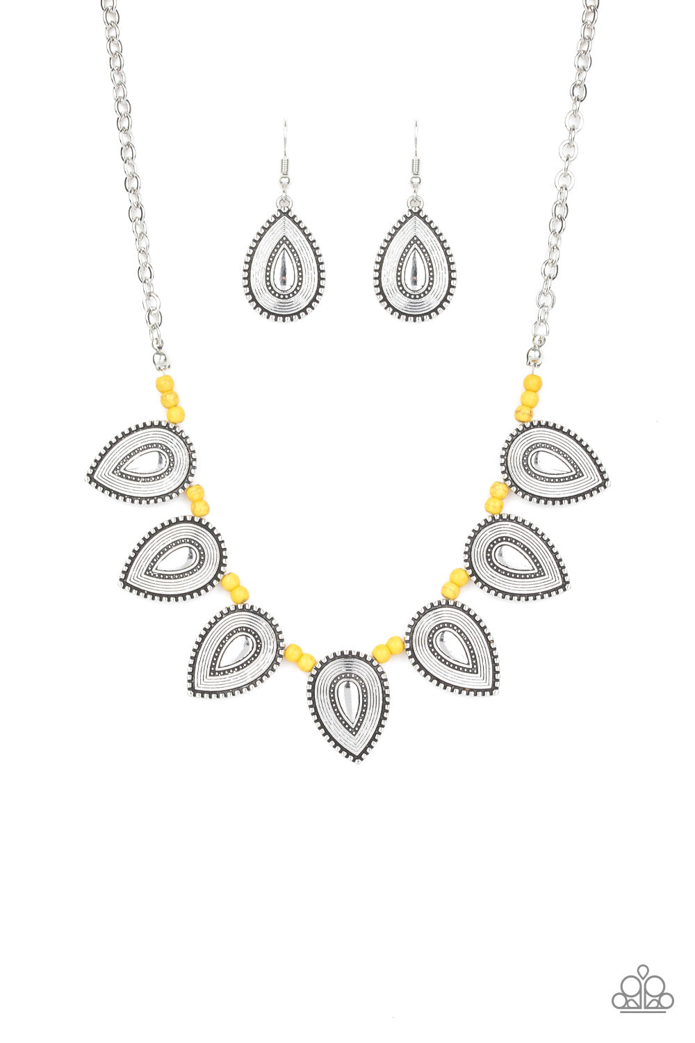 Paparazzi Terra Trailblazer - Yellow Necklace