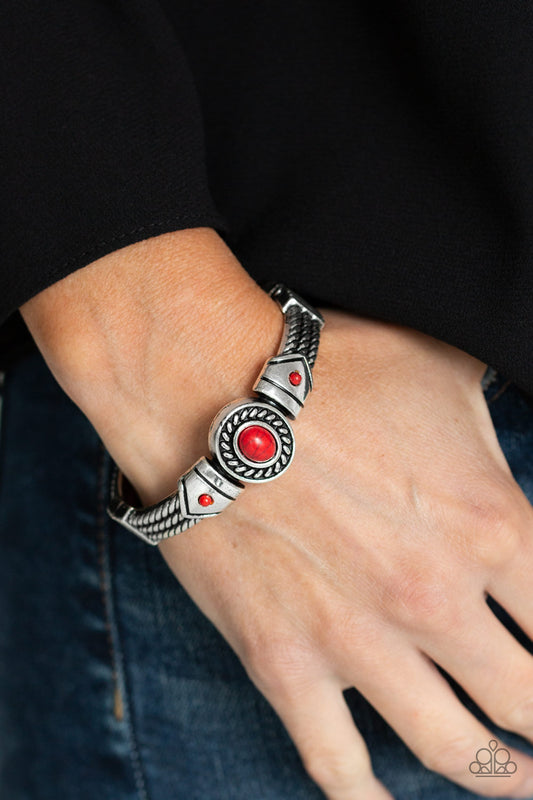 Paparazzi Tribal Soul - Red Bracelet