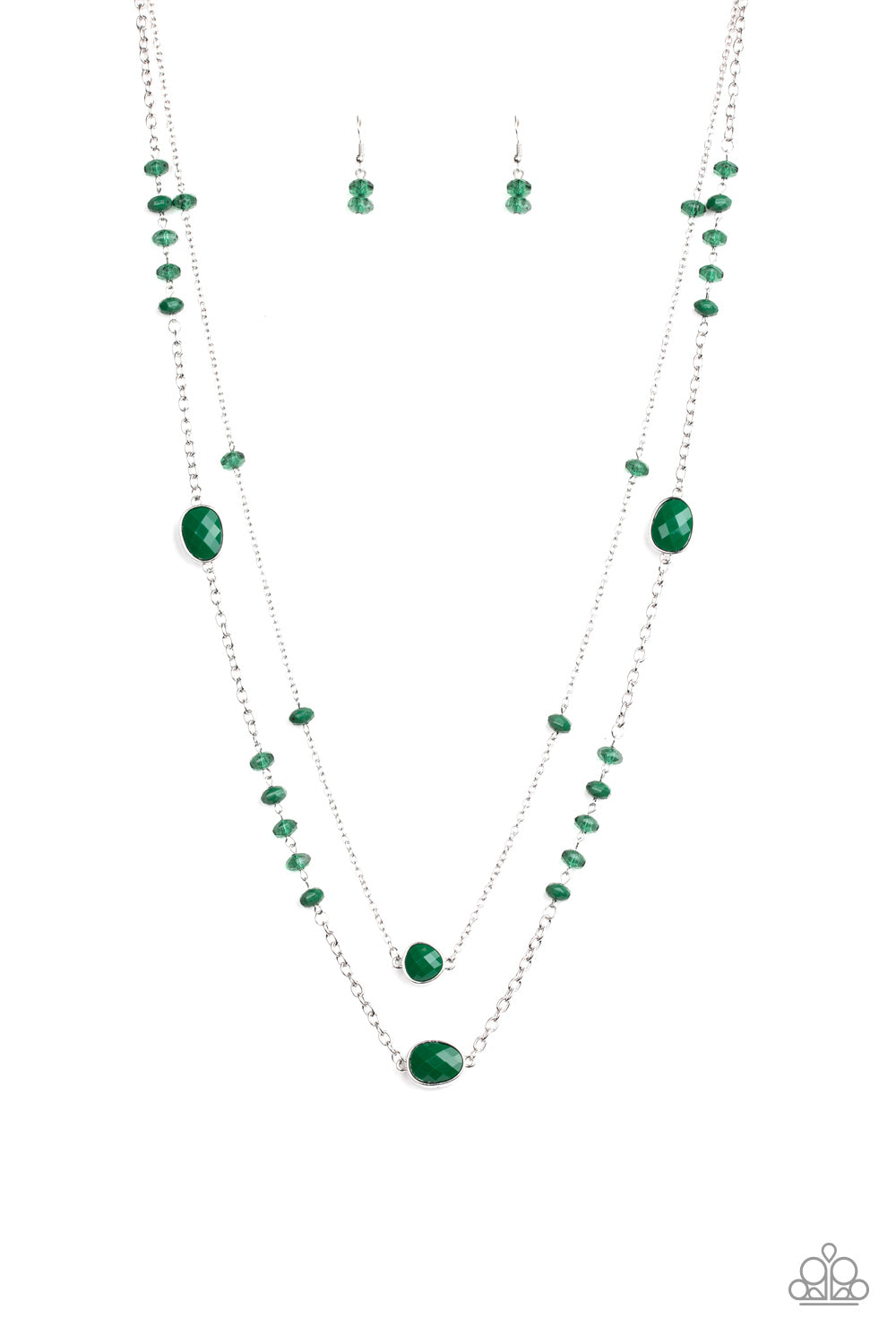 Paparazzi Dazzle The Crowd - Green Necklace