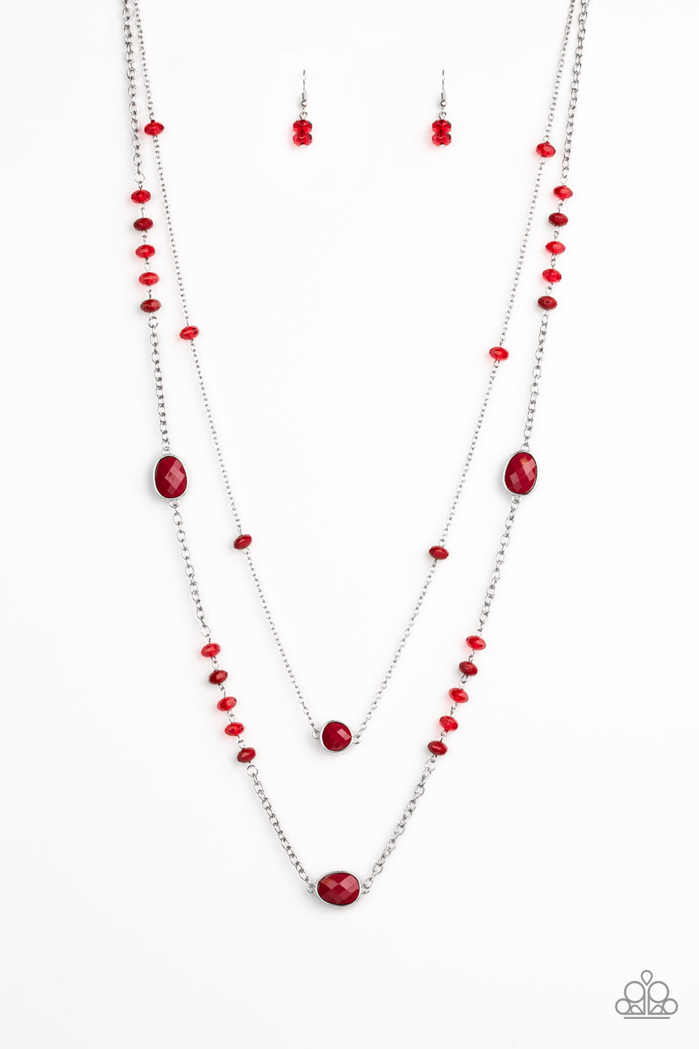 Paparazzi Dazzle The Crowd - Red Necklace