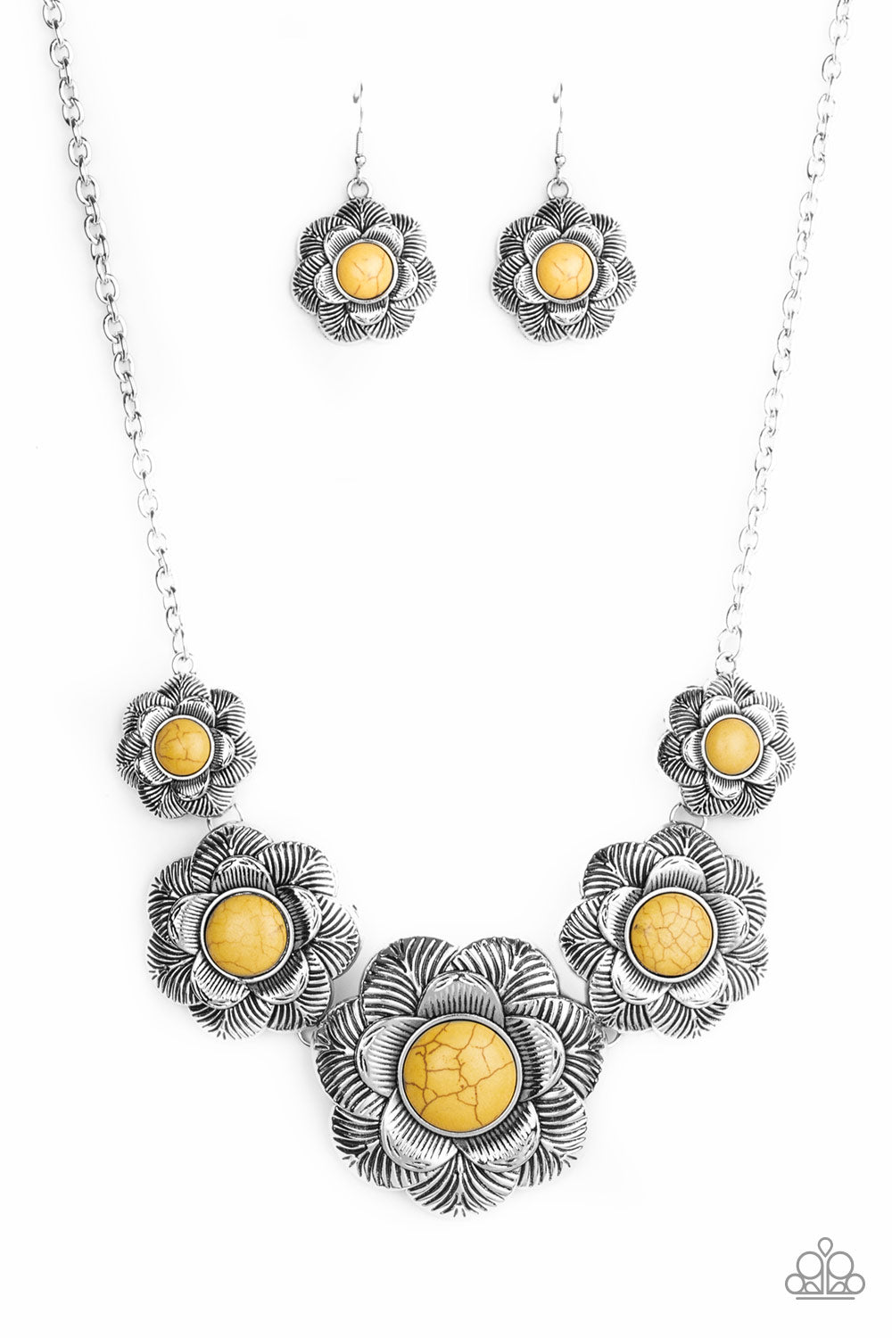 Paparazzi Santa Fe Hills - Yellow Necklace