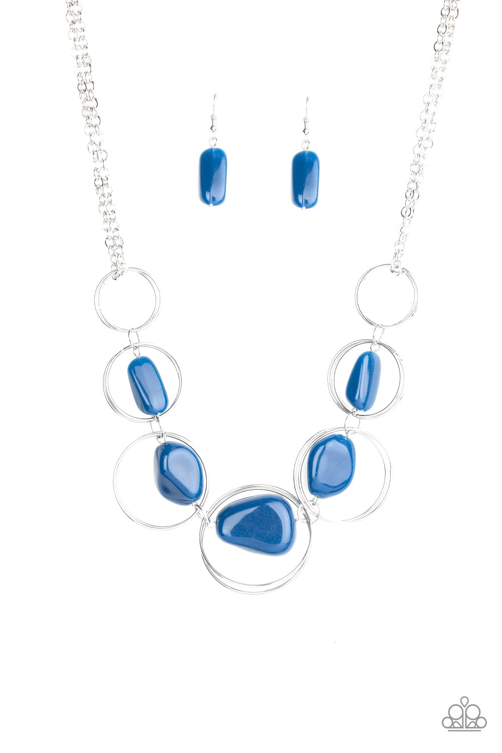 Paparazzi Travel Log - Blue Necklace