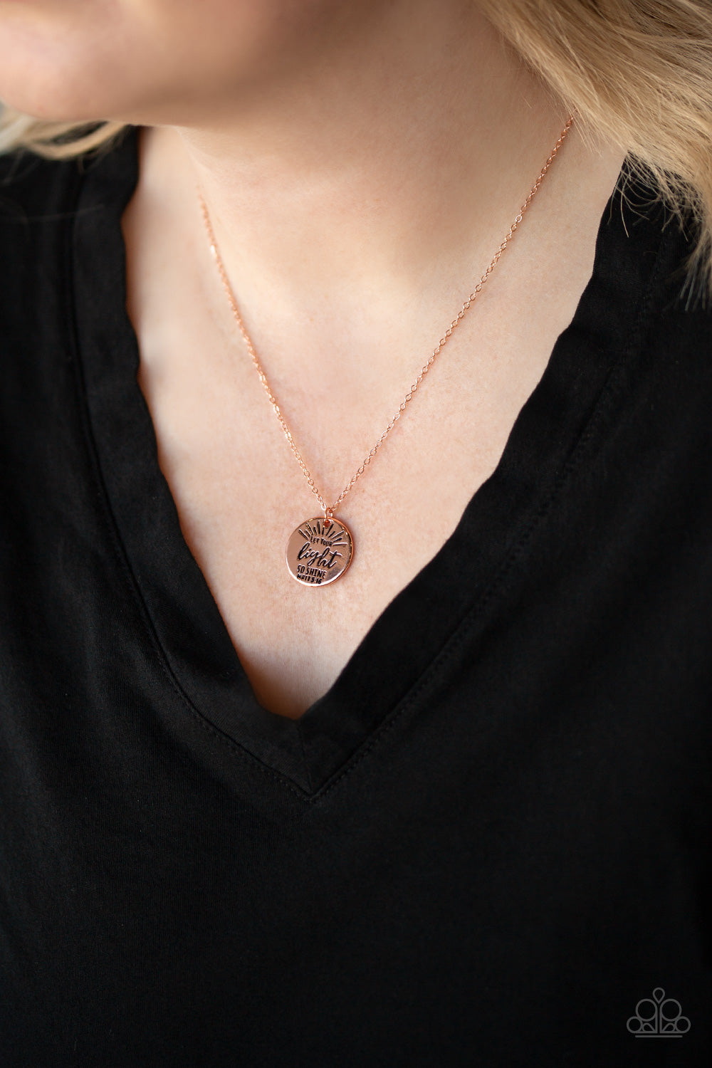 Paparazzi Let Your Light So Shine - Copper Necklace