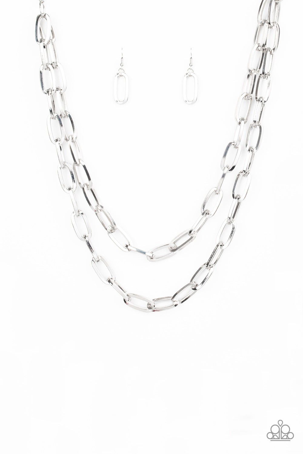 Paparazzi Make A CHAINge - Silver Necklace