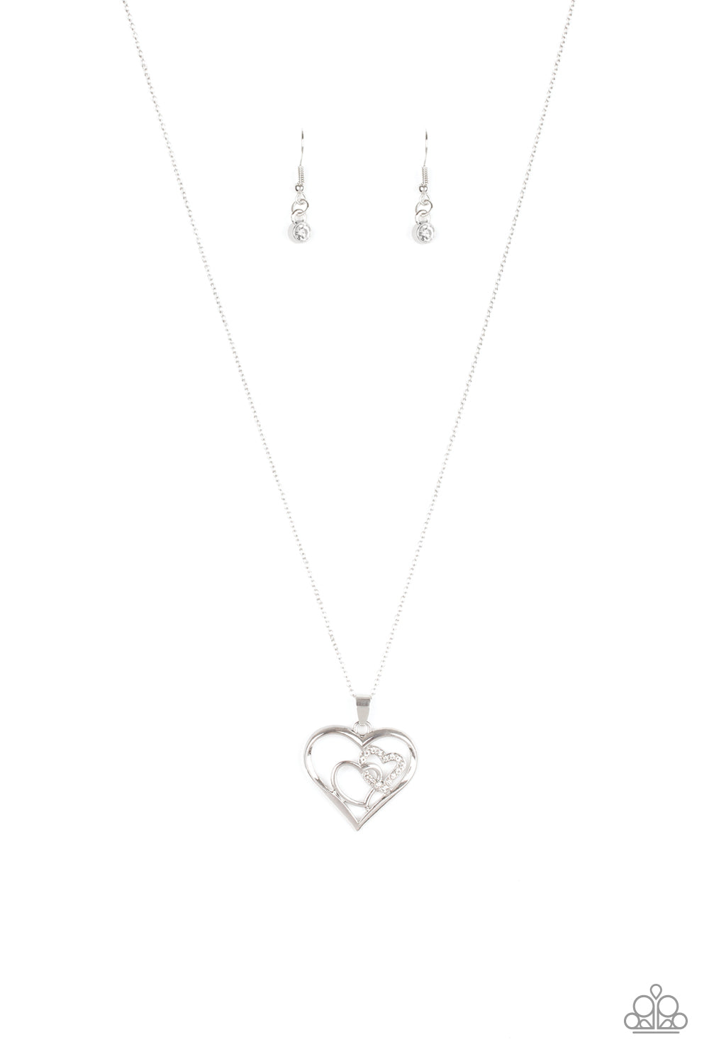 Paparazzi Cupid Charm - White Necklace