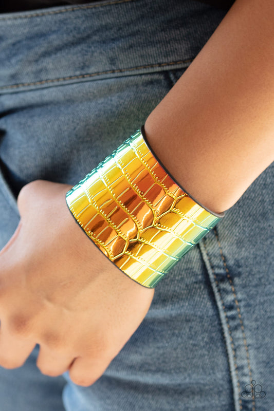 Paparazzi Chroma Croc - Multi Wrap & Snap Bracelets