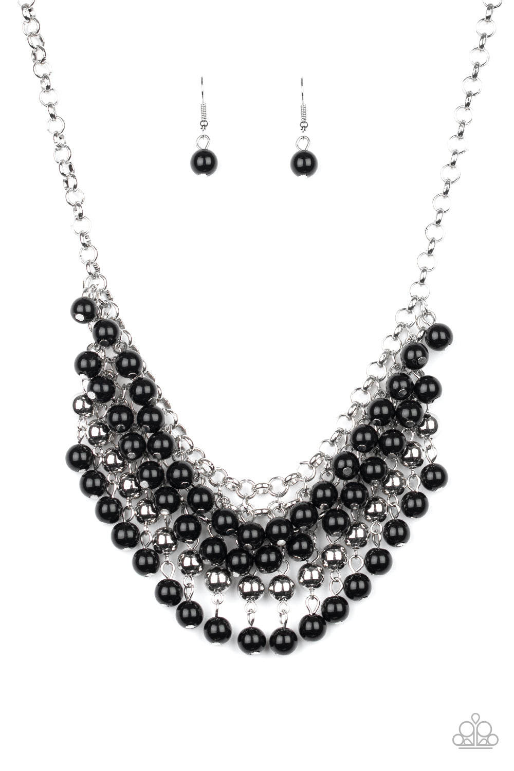 Paparazzi Jubilant Jingle - Black Necklace