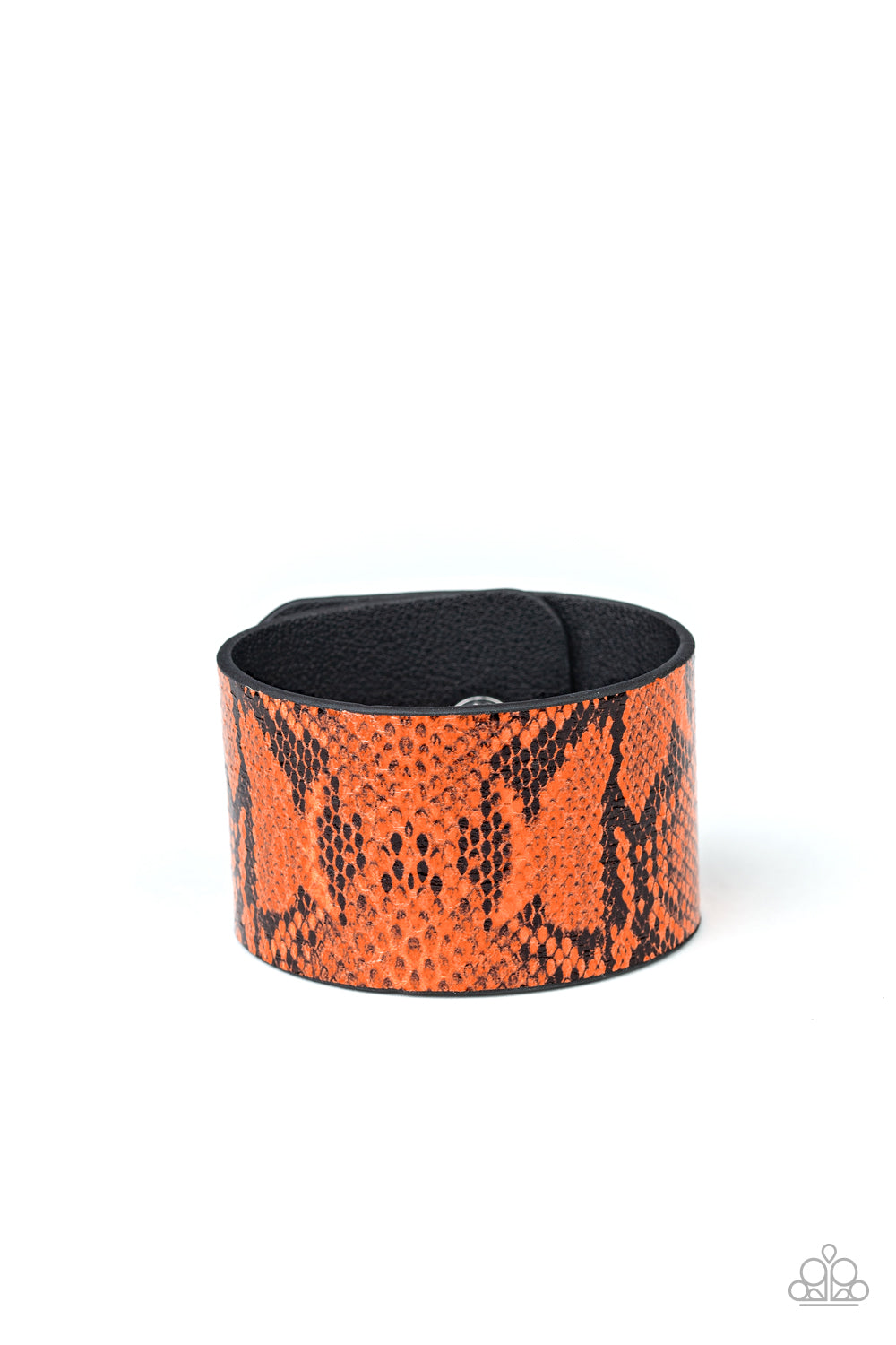 Paparazzi Its a Jungle Out There - Orange Wrap & Snap Bracelet