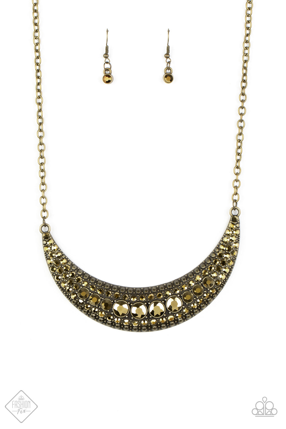 Paparazzi Moon Child Magic - Brass Necklace