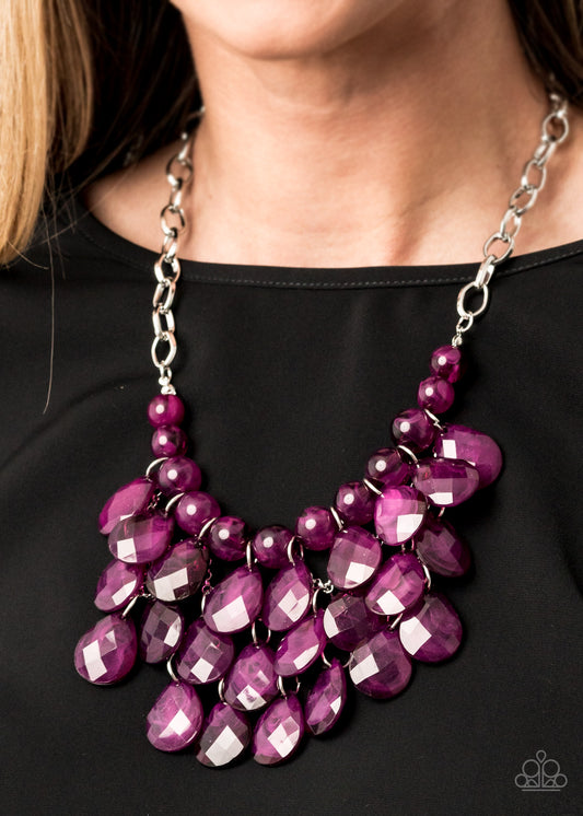 Paparazzi Sorry To Burst Your Bubble - Purple Necklace