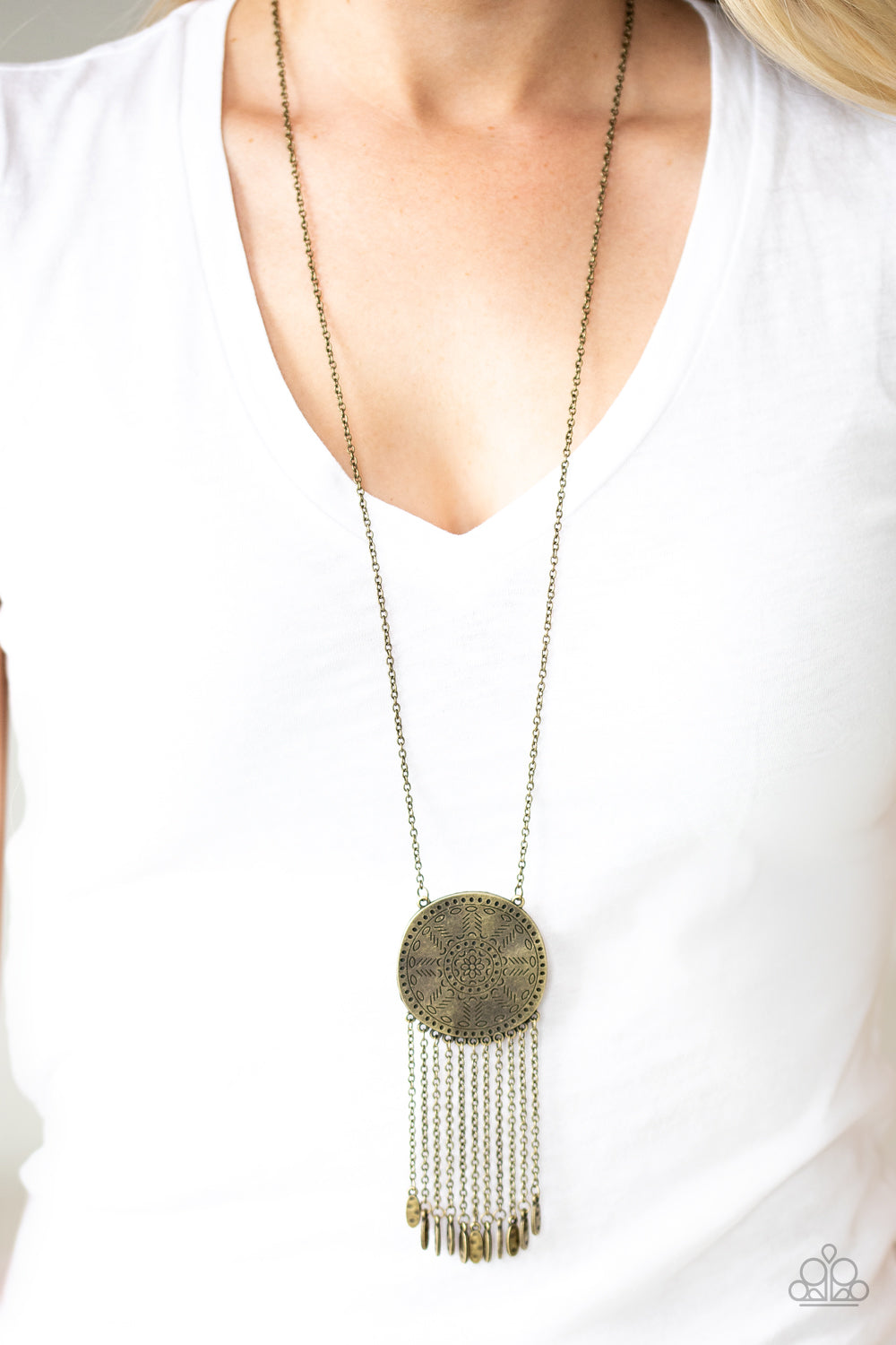 Paparazzi Natures Melody - Brass Necklace