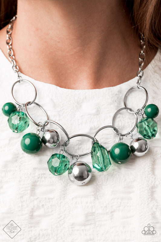 Paparazzi Cosmic Getaway - Green Necklace