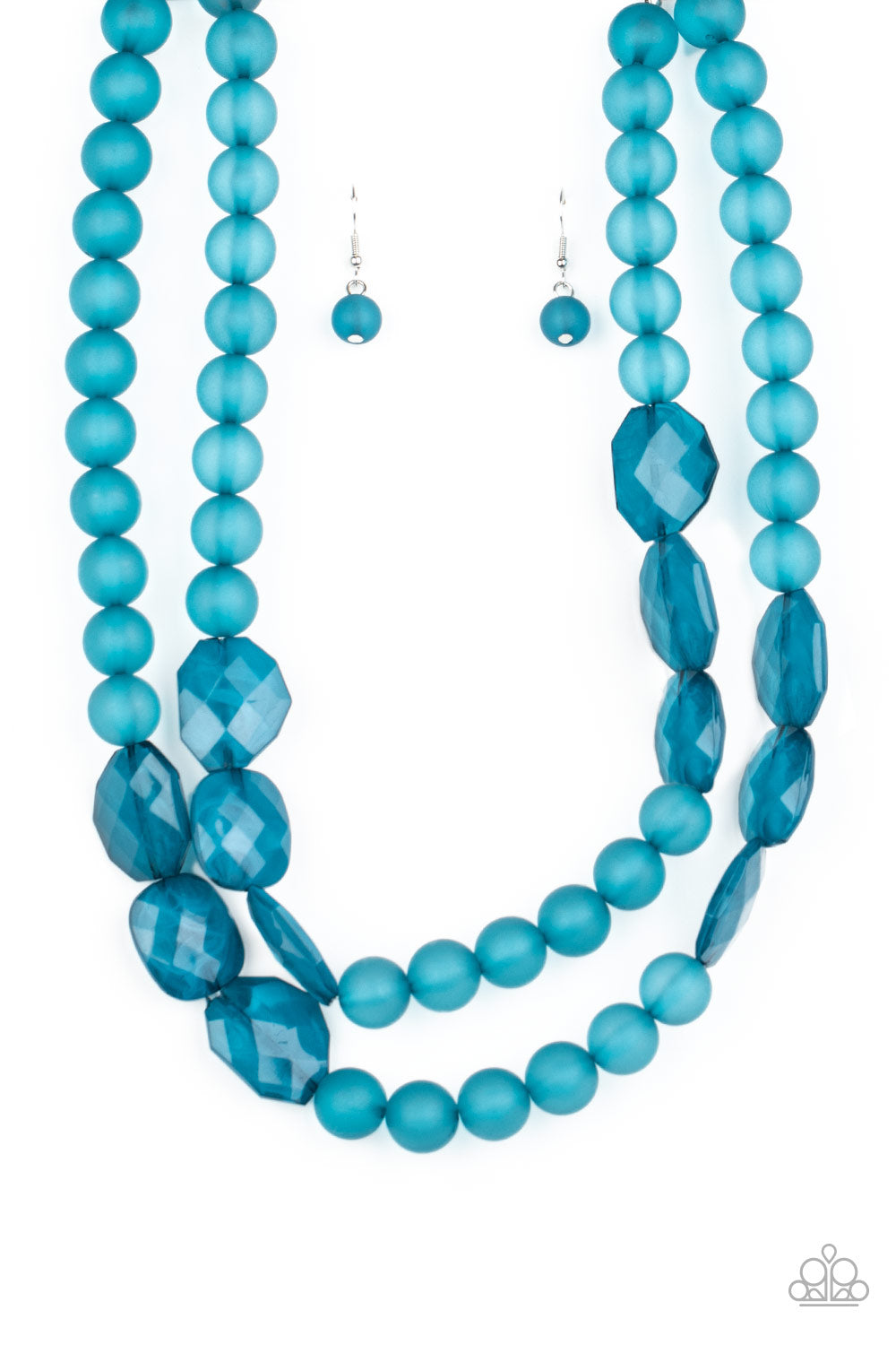 Paparazzi Arctic Art Blue Necklace