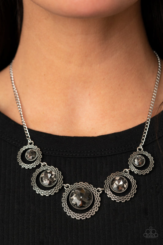 Paparazzi PIXEL Perfect - Silver Necklace