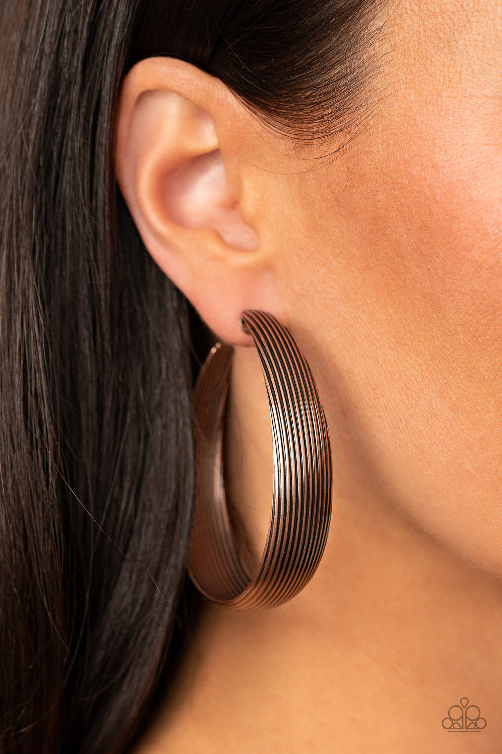 Paparazzi Desert Wanderings Copper Earring