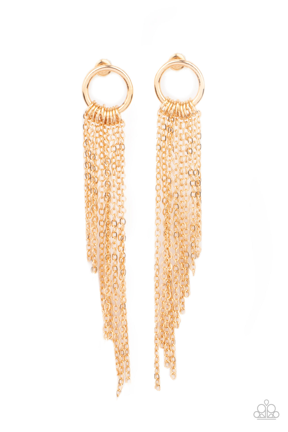 Paparazzi Divinely Dipping - Gold Earring