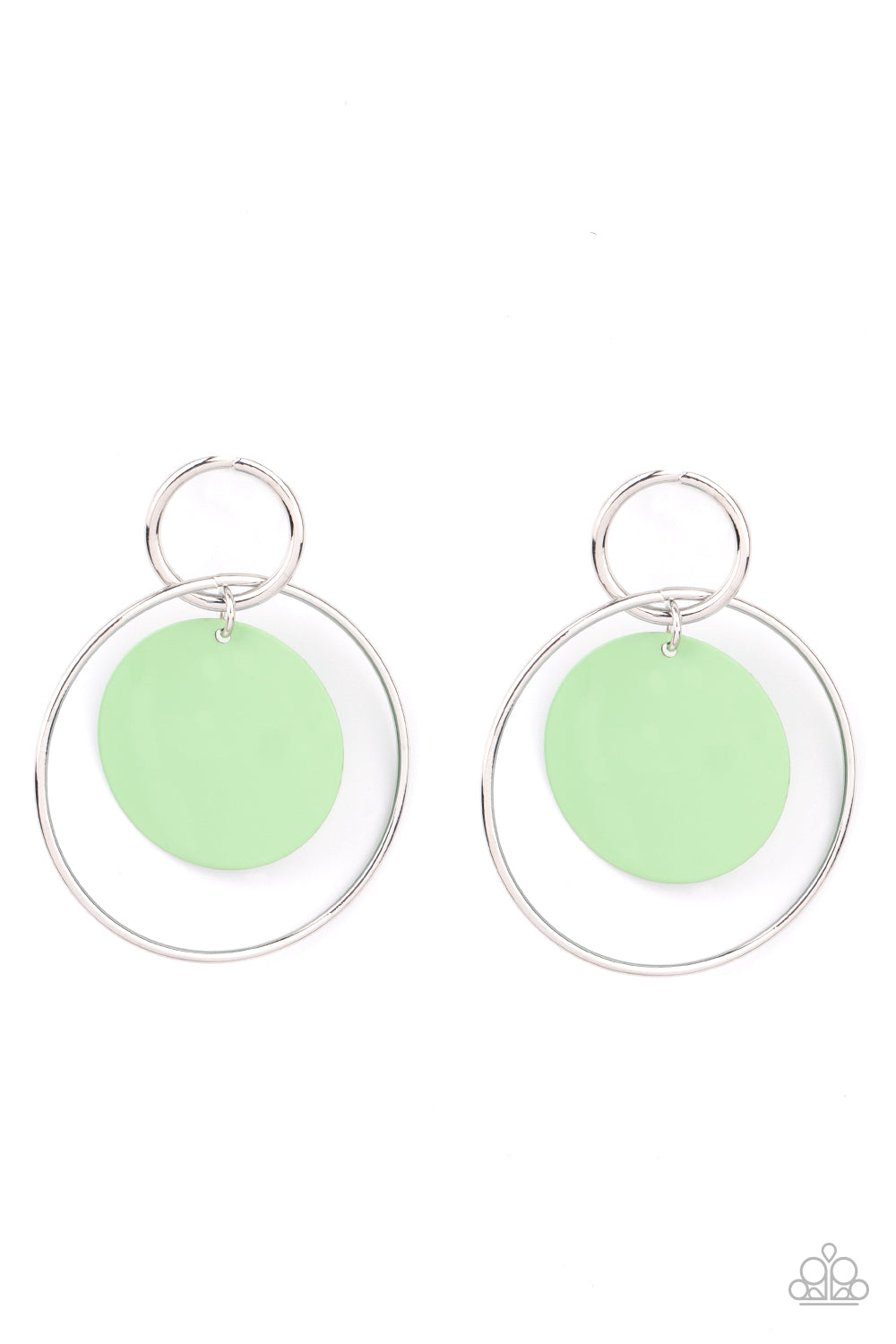 Paparazzi POP, Look, and Listen - Green Earring