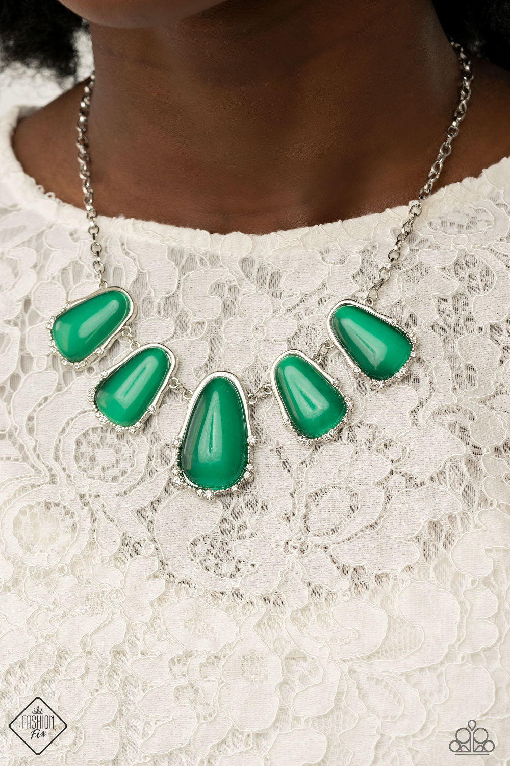 Paparazzi Newport Princess - Green Necklace