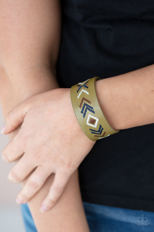 Paparazzi Cliff Glyphs - Multi Wrap & Snap Bracelet