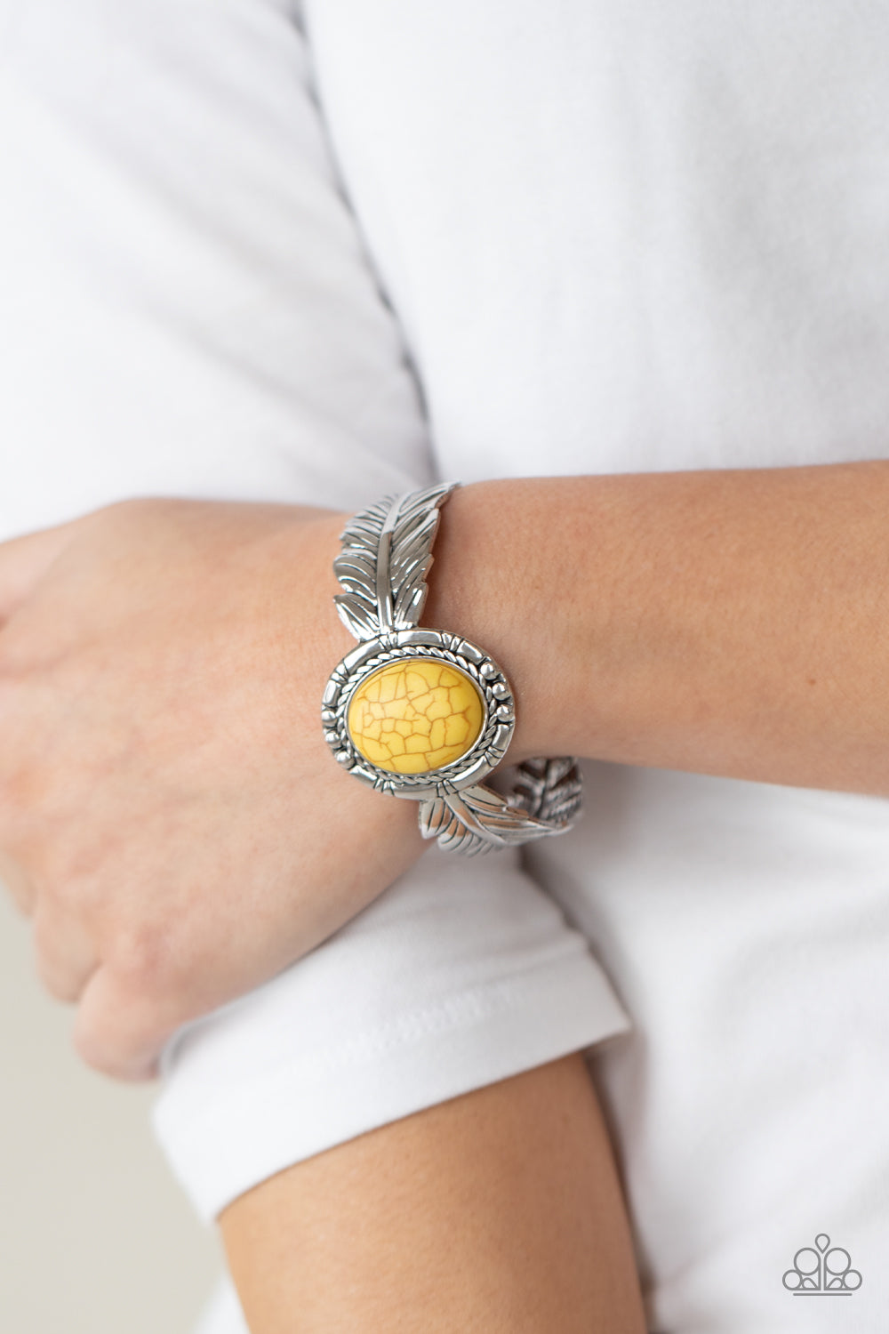 Paparazzi Western Wings - Yellow Bracelet