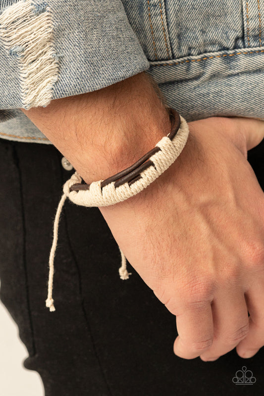 Paparazzi Nautical Distance - Brown Bracelet