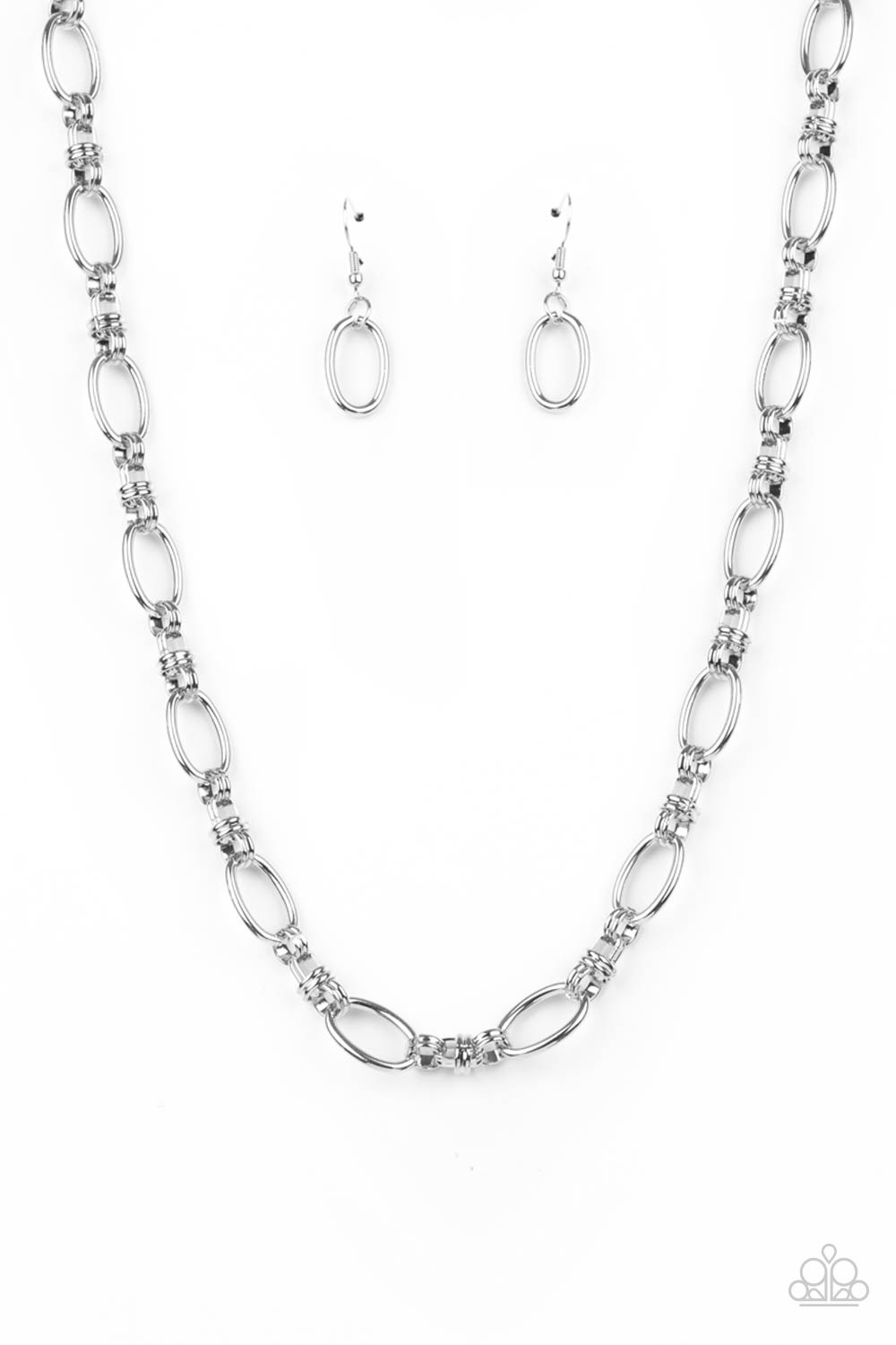 Paparazzi Defined Drama - Silver Necklace