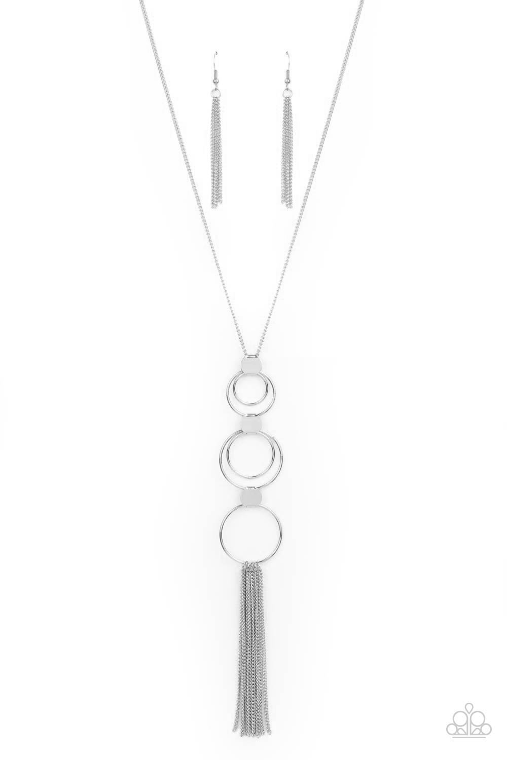 Paparazzi Join The Circle - Silver Necklace