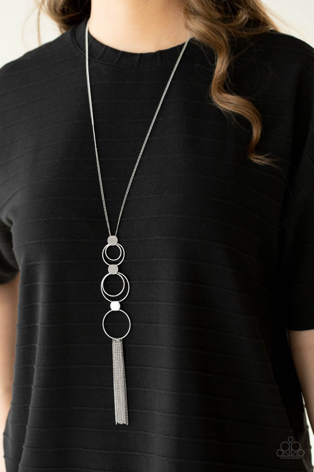 Paparazzi Join The Circle - Silver Necklace