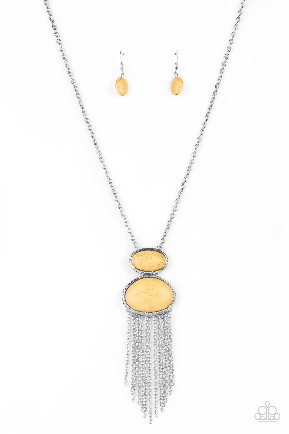 Paparazzi Meet Me At Sunset - Yellow Necklace