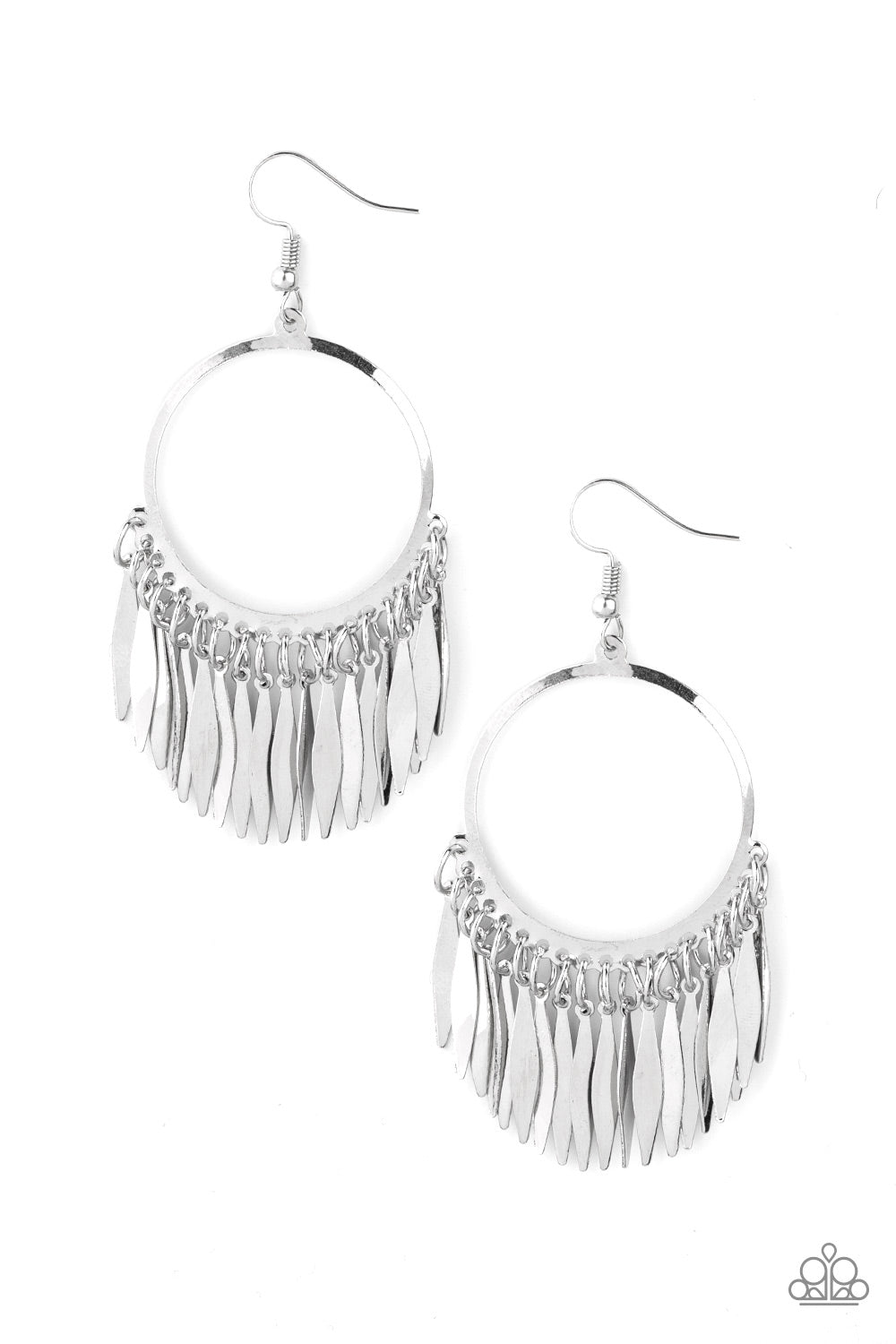 Paparazzi Radiant Chimes - Silver Earring