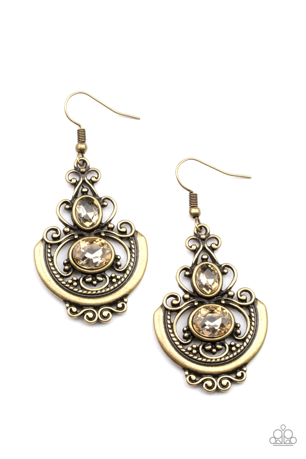 Paparazzi Unlimited Vacation - Brass Earring