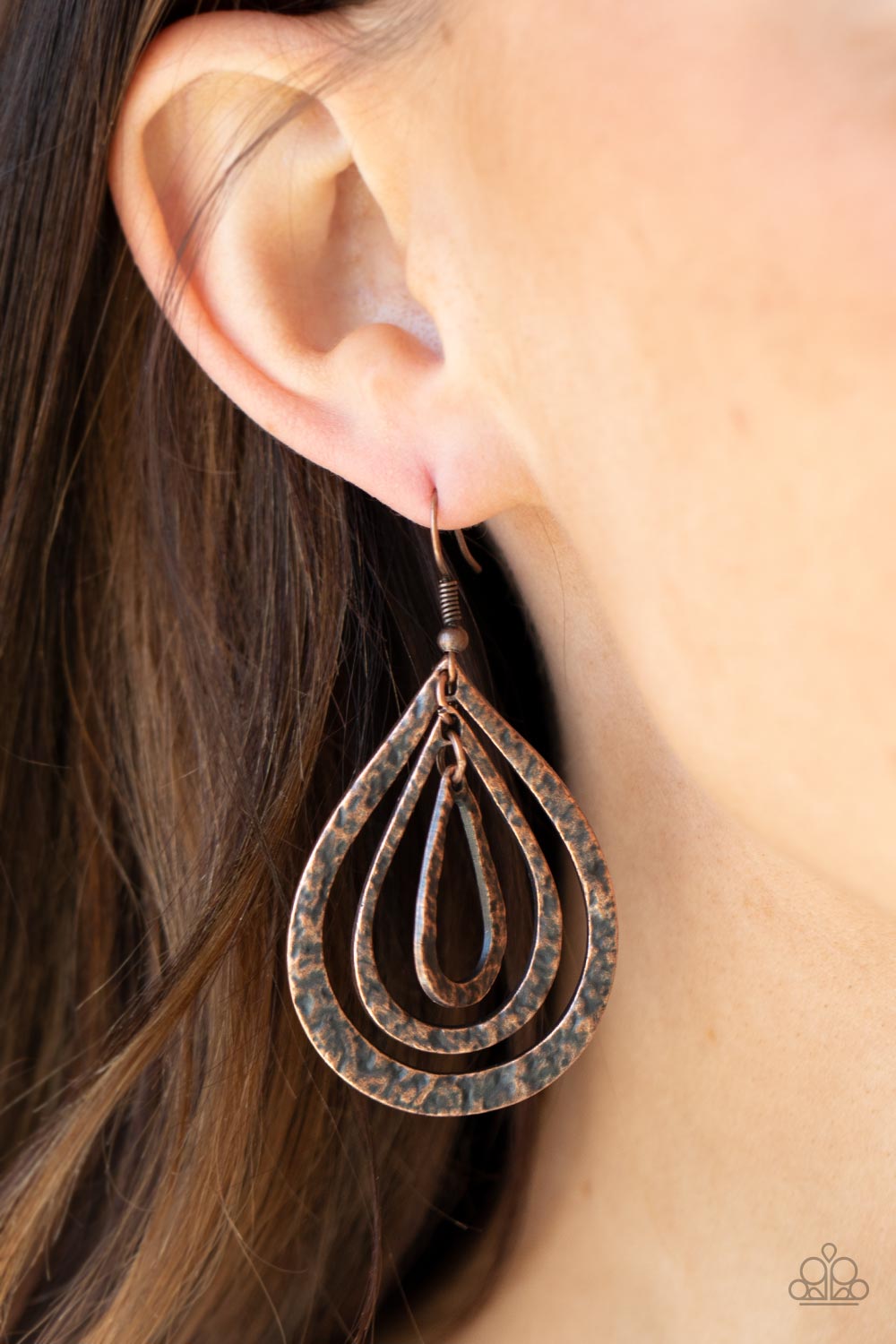 Paparazzi Plains Pathfinder - Copper Earring