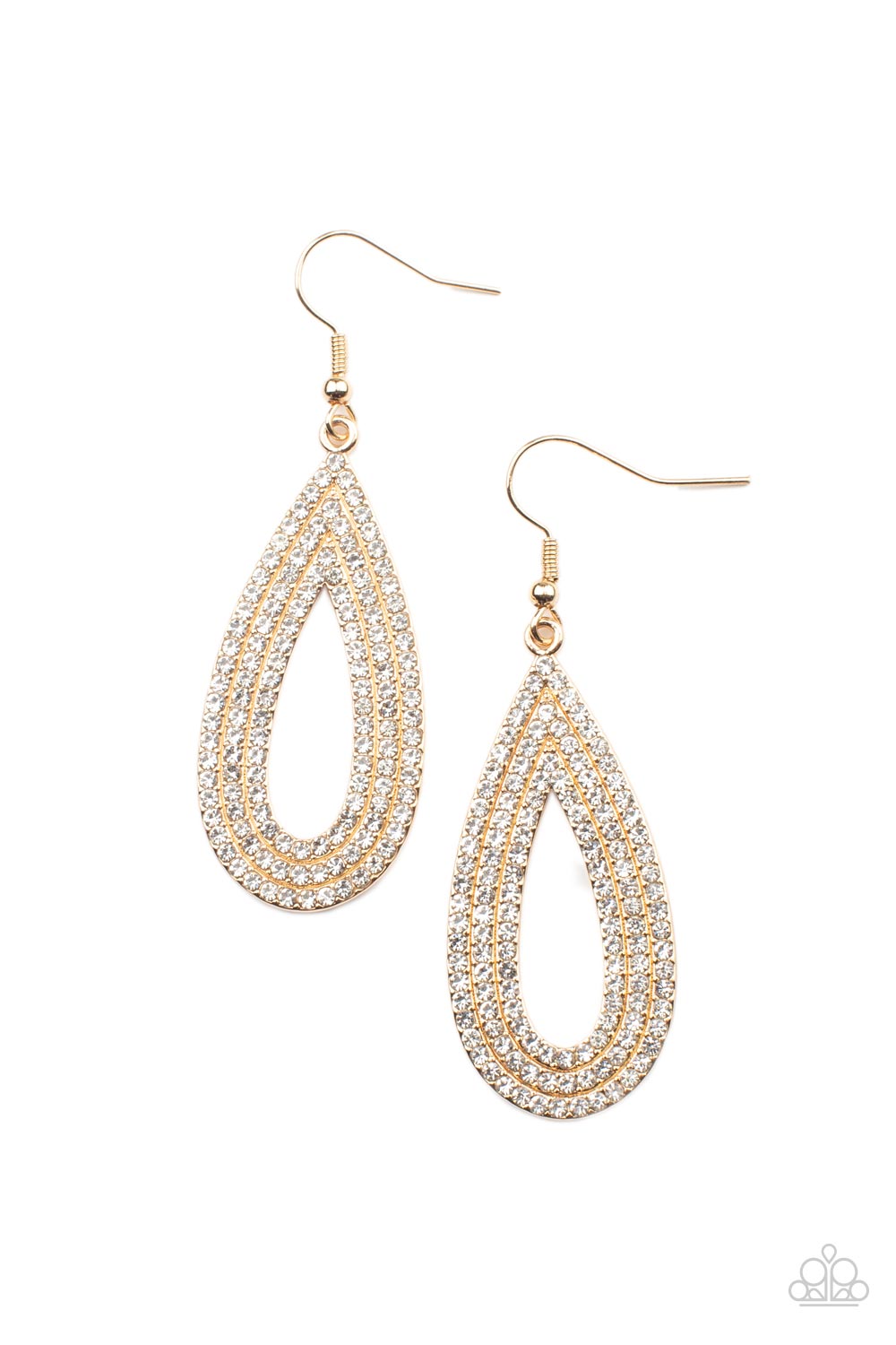 Paparazzi Exquisite Exaggeration - Gold Earring