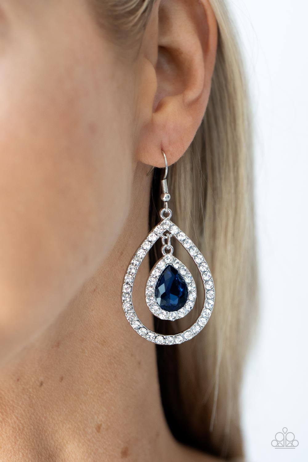 Paparazzi Blushing Bride - Blue Earring